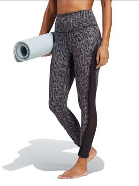 Adidas - Women's Yoga Studio Clash Print Leggings